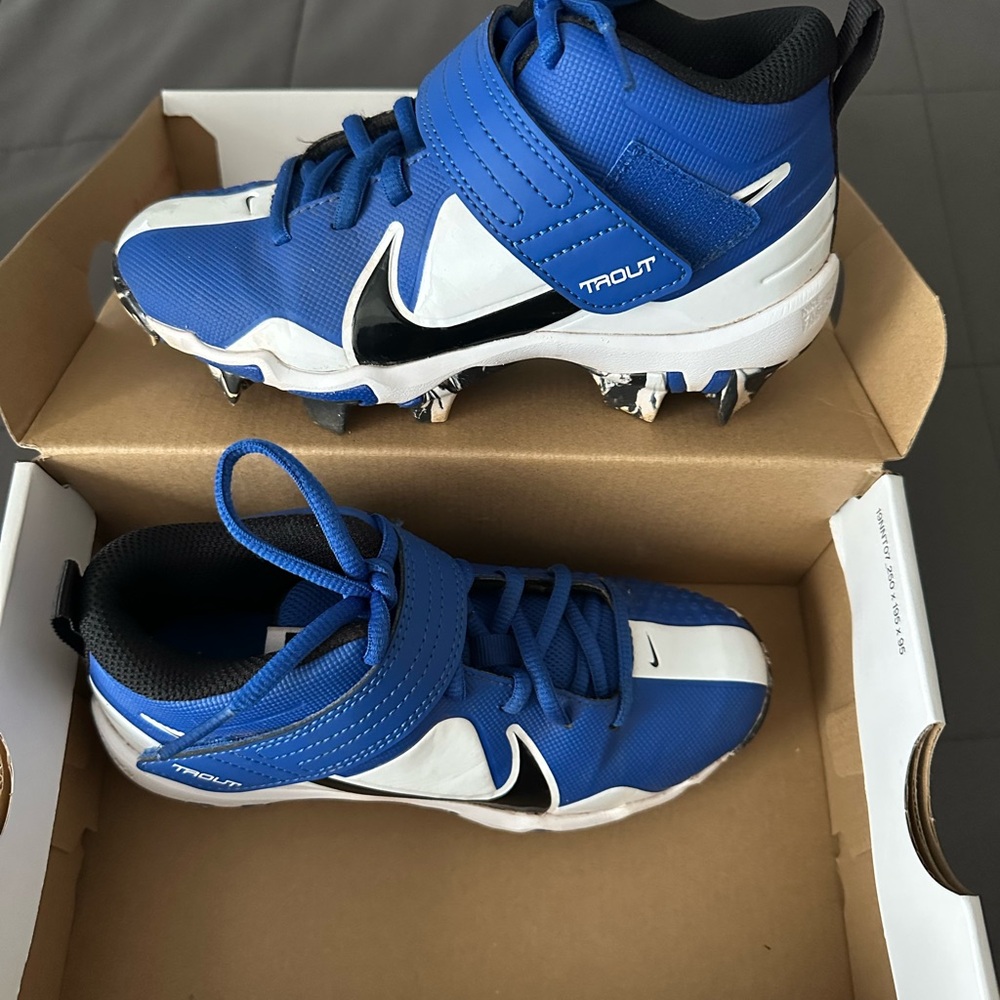 Nike Kids Blue Baseball Cleats